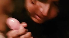 My Indian slave sucking my cock