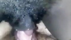 My wife Frist time dining pussy tripping.  She is hot