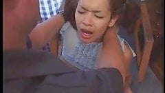 Hot young chick spreads her legs and gets her pussy licked and fucked